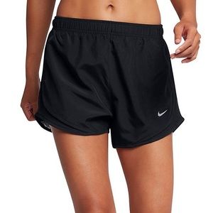 All black Nike Tempo Dri-fit shorts